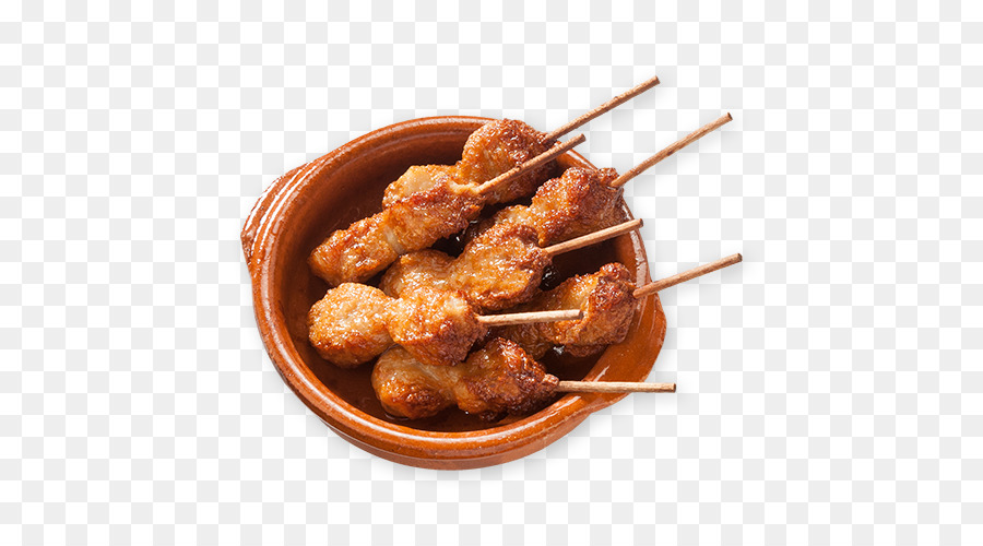 Brochetas De Pollo，Plato PNG