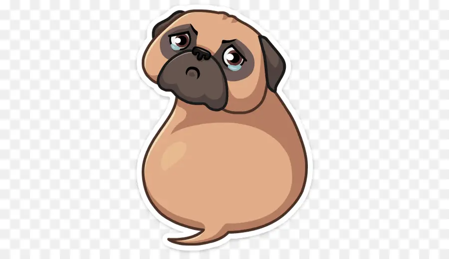 Pug Triste，Perro PNG