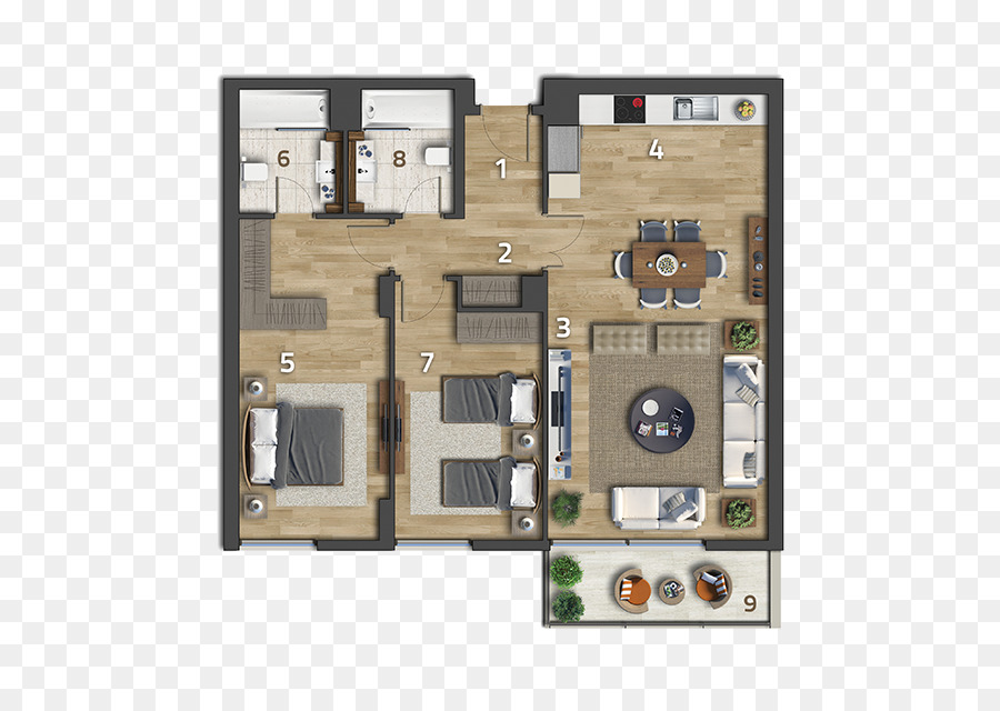 Plan De Piso，Apartamento PNG