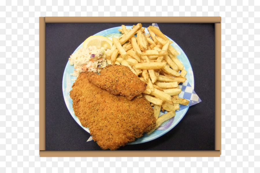 Las Papas Fritas，Escalope Empanado PNG