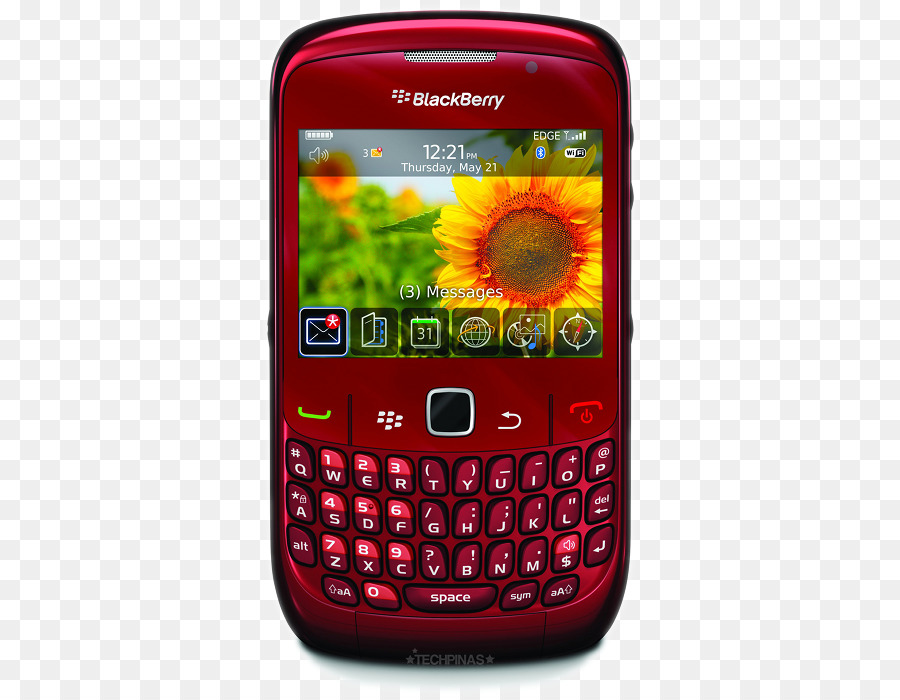 Blackberry Curve 9300，Mora PNG