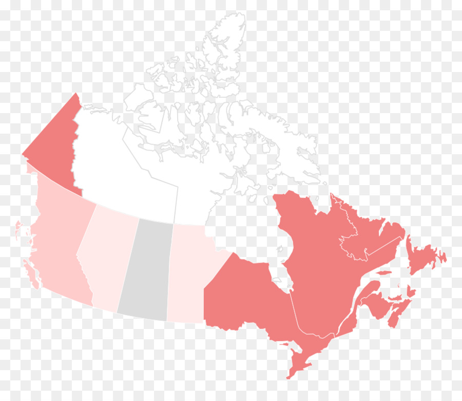 Canadá，Mapa PNG