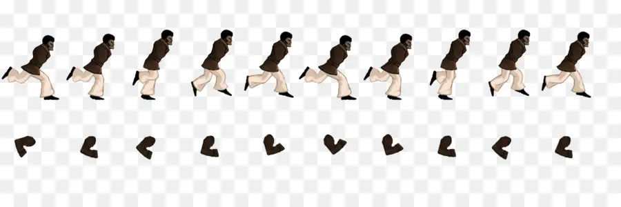 Hombre Corriendo，Secuencia PNG