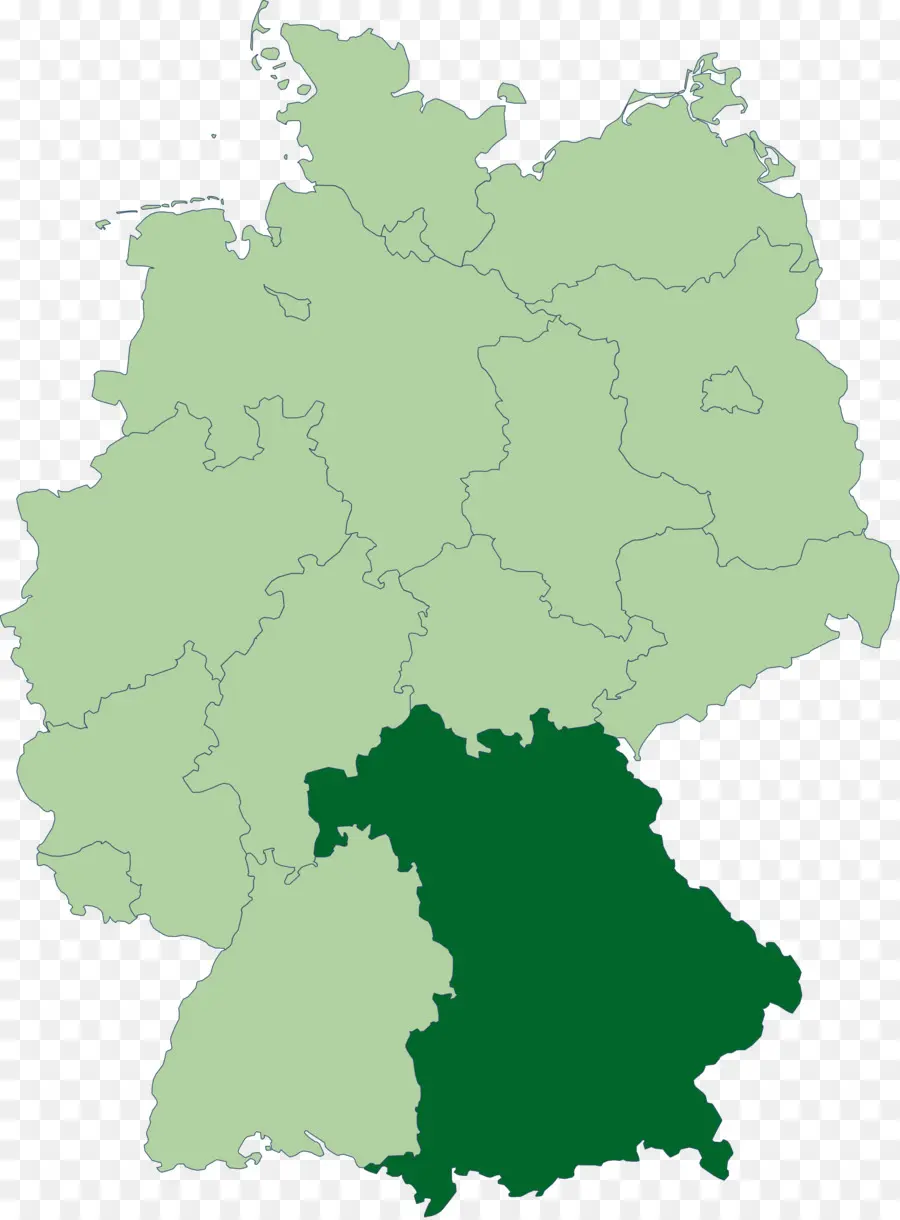 Mapa De Alemania，País PNG