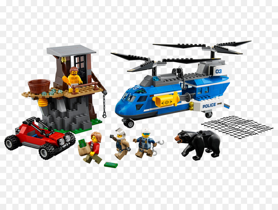 Amazoncom，Lego City 60173 De La Policía De La Montaña De Detención PNG