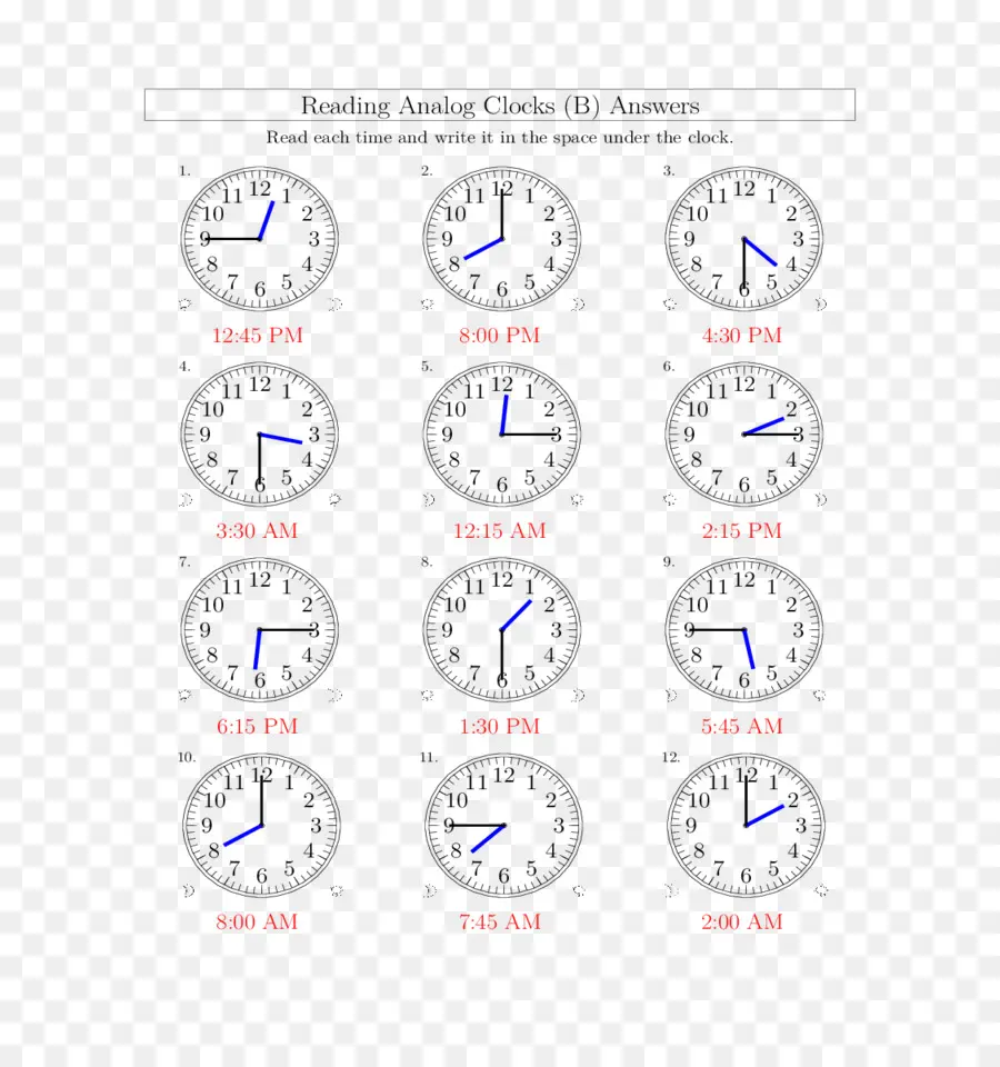 Relojes Analógicos，Relojes PNG