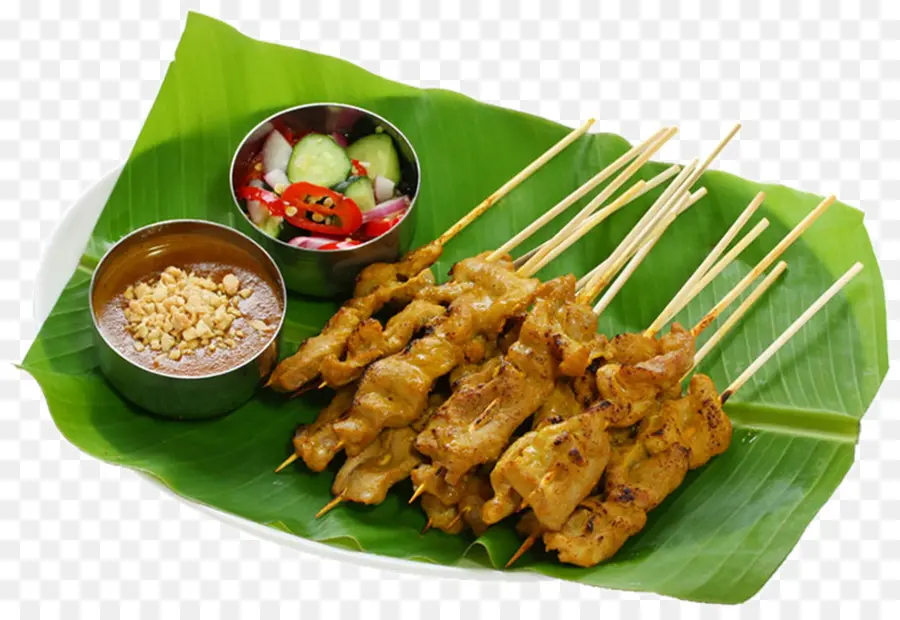 Satay De Pollo，Brochetas PNG