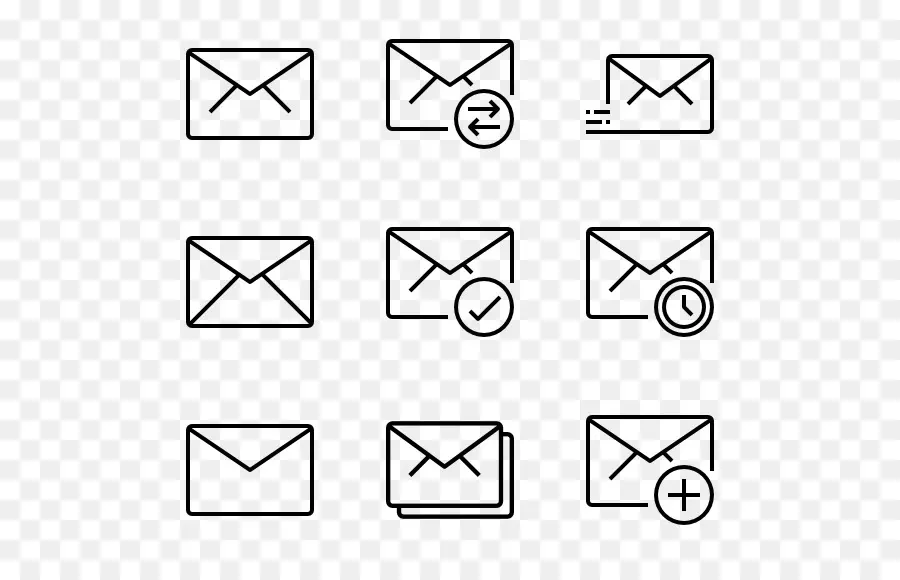 Iconos De Correo Electrónico，Sobre PNG