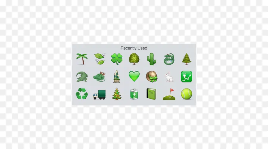 Emojis Usados ​​recientemente，Iconos PNG