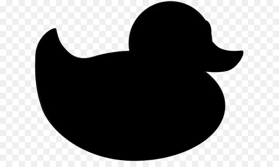 Silueta De Pato，Negro PNG