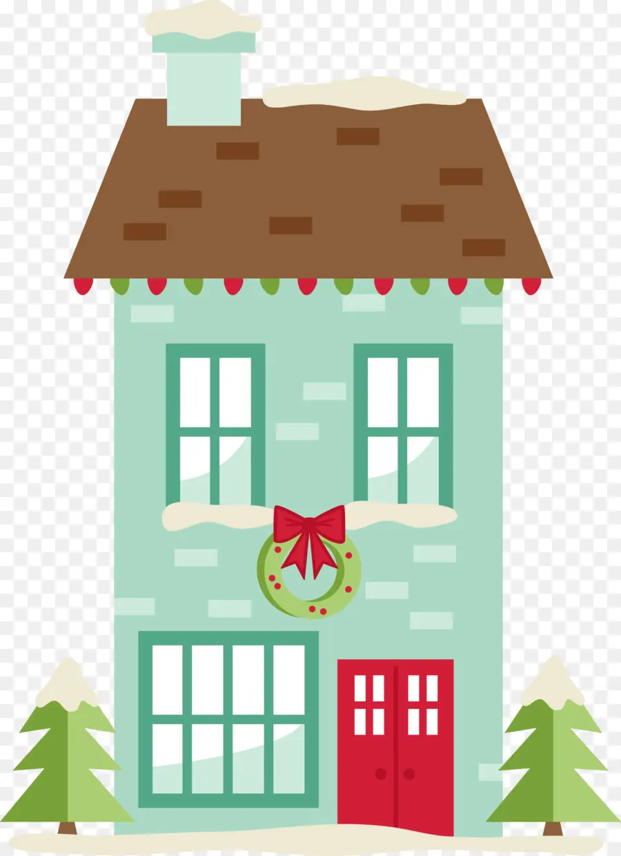 Clip Art De Navidad，Casa PNG