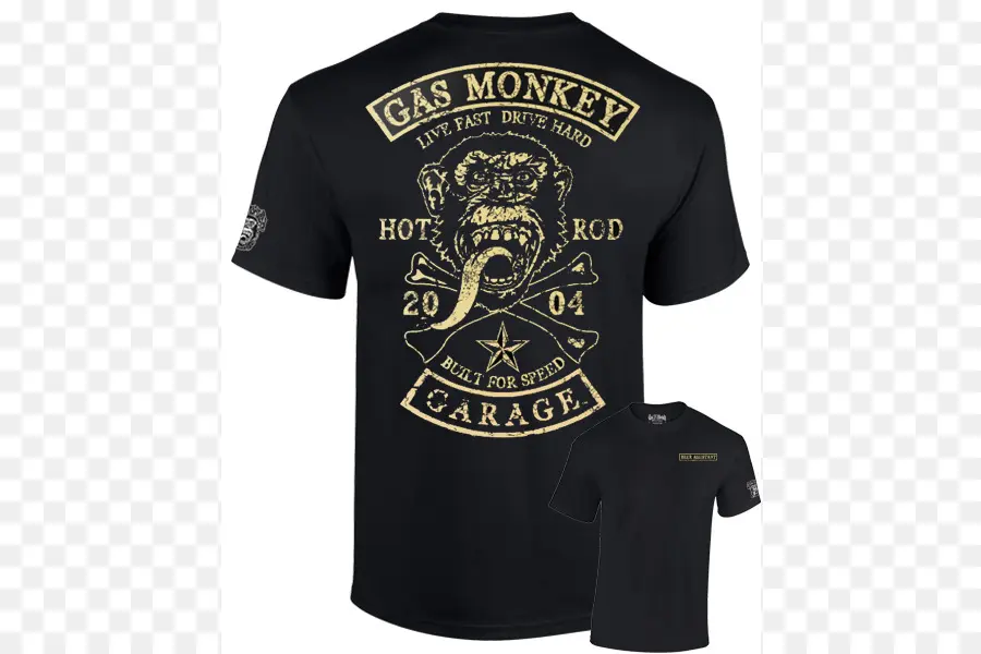 Camiseta，Garaje De Mono De Gas PNG