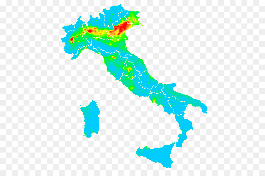 Las Regiones De Italia，Mapa PNG