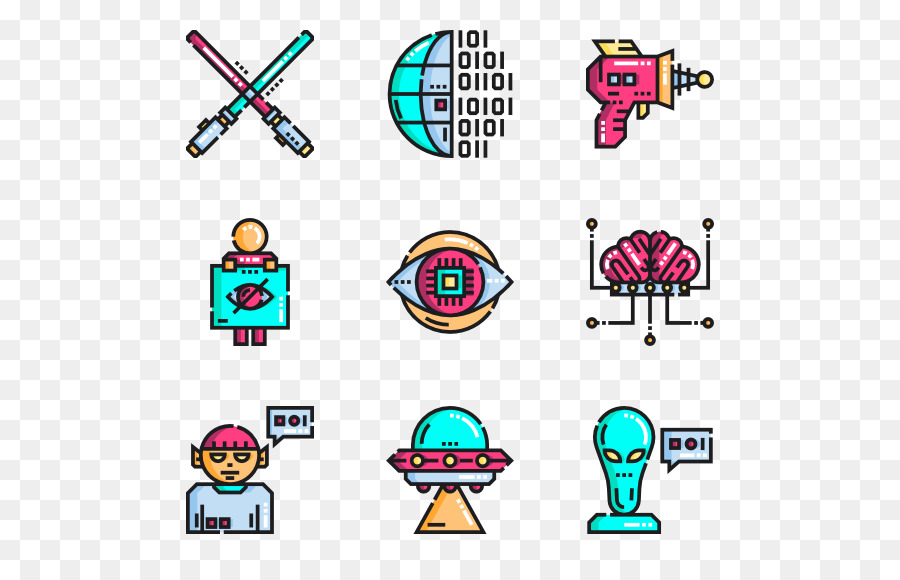 Iconos De Ciencia Ficción，Tecnología PNG