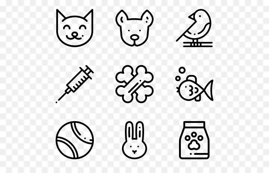 Iconos De Mascotas，Animales PNG