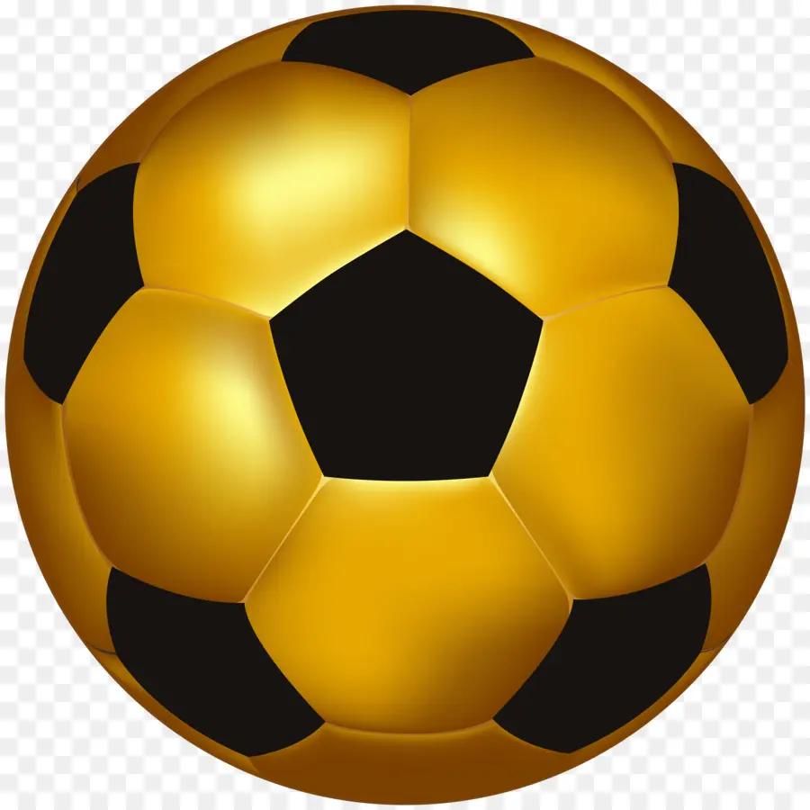 Balón De Fútbol Dorado，Deportes PNG