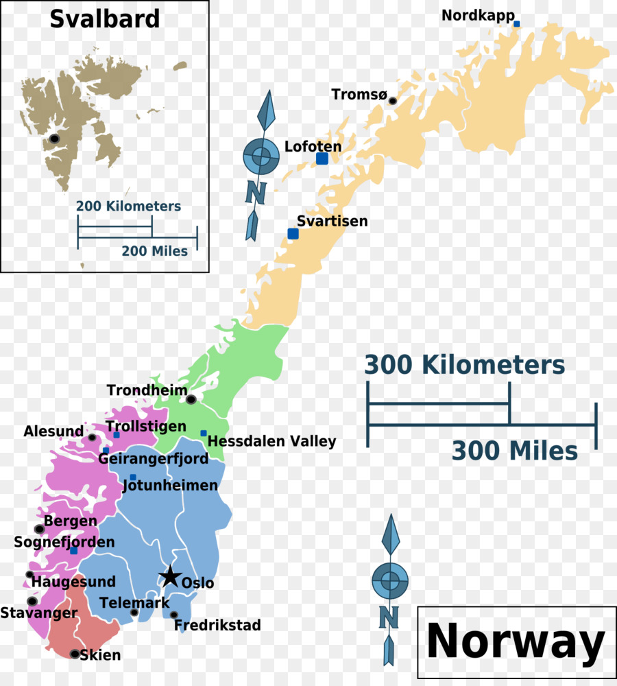 Las Regiones De Noruega，El Oeste De Noruega PNG