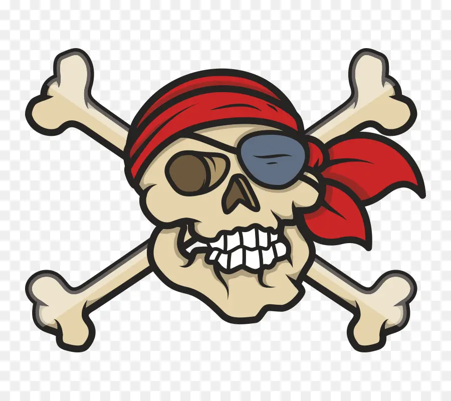 Calavera Pirata，Huesos PNG