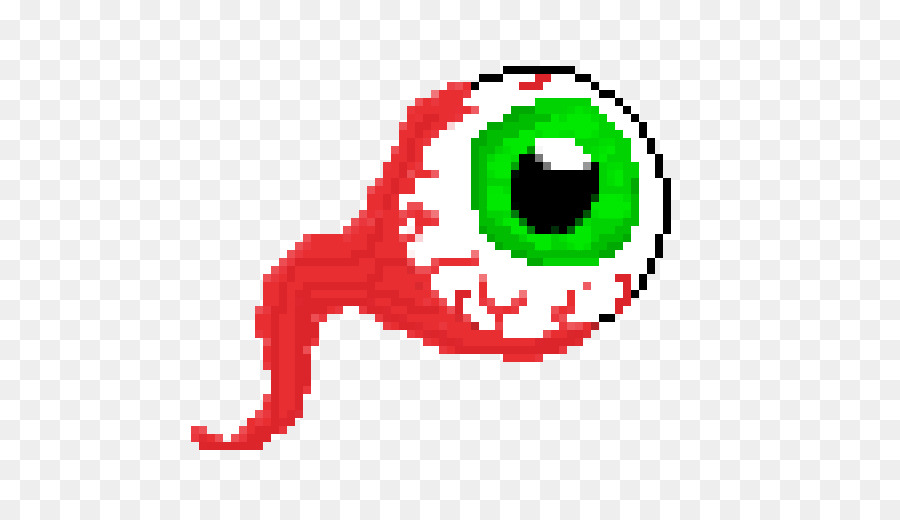 Ojo Pixelado，Verde PNG