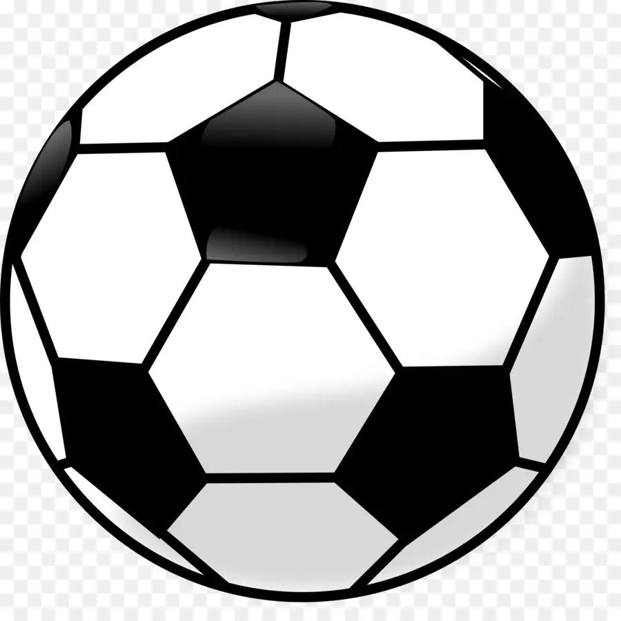 Balón De Fútbol，En Blanco Y Negro PNG