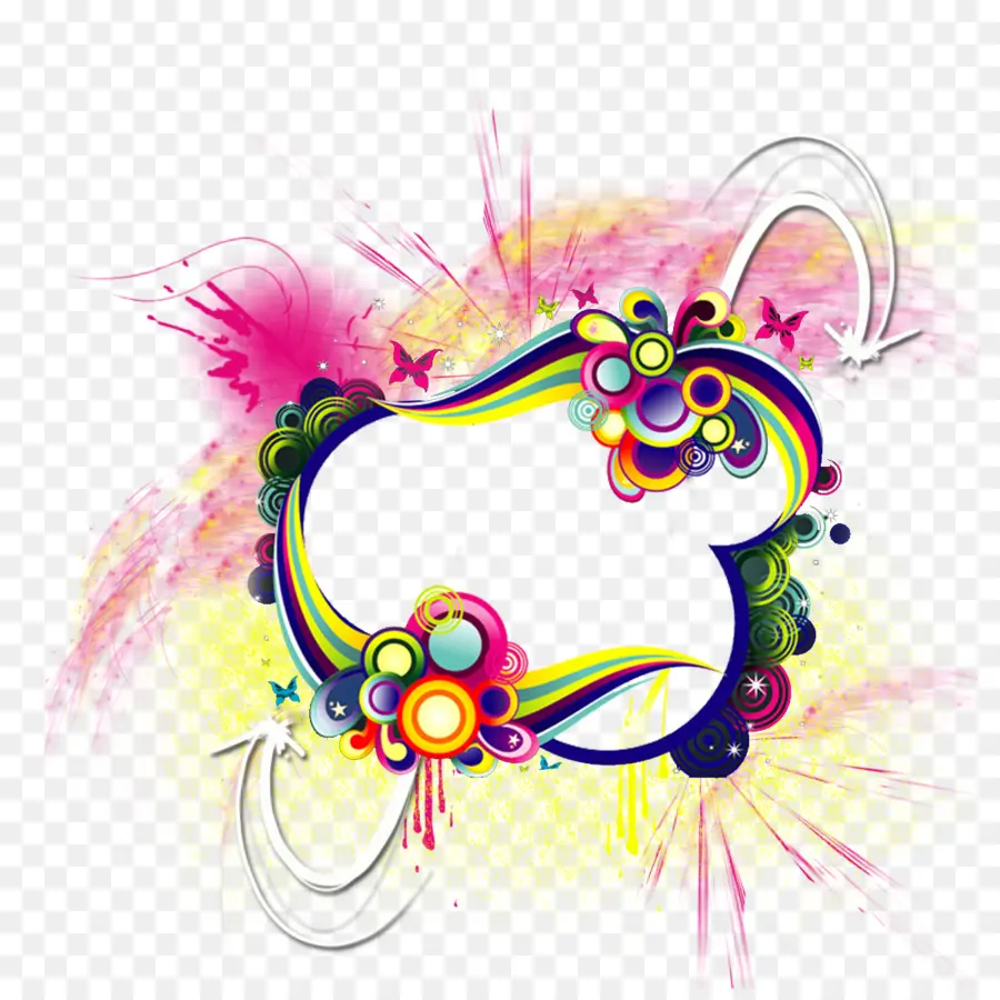 Diseño Abstracto Colorido，Arcoíris PNG