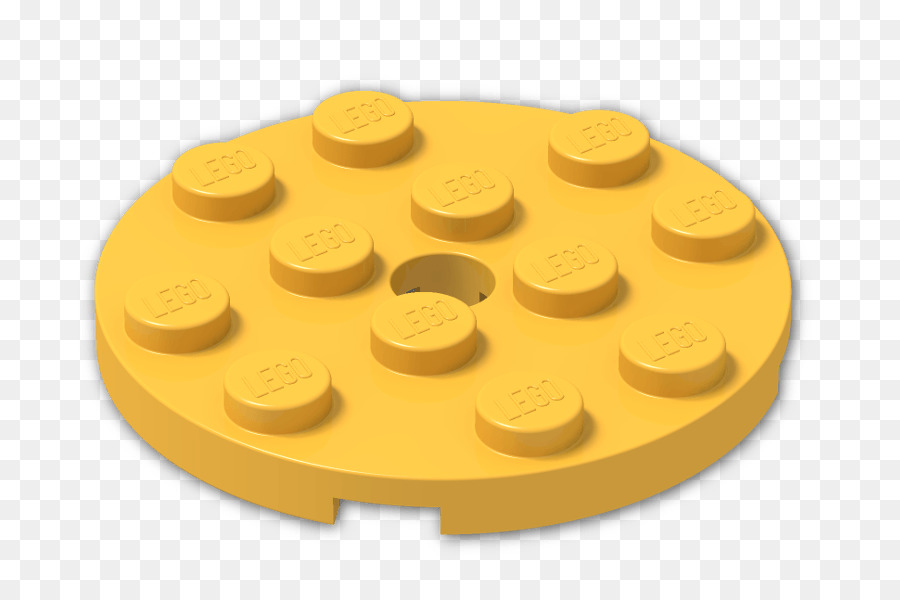 Pieza De Lego Circular Amarilla，Lego PNG