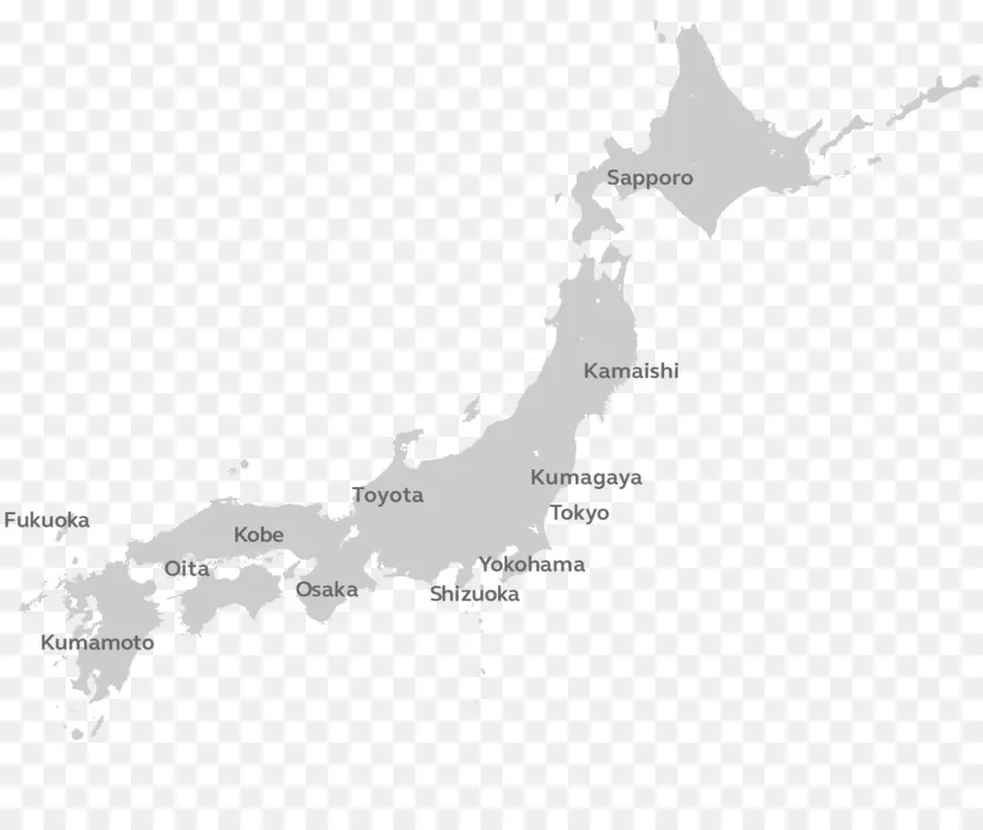 Mapa，Archipiélago Japonés PNG