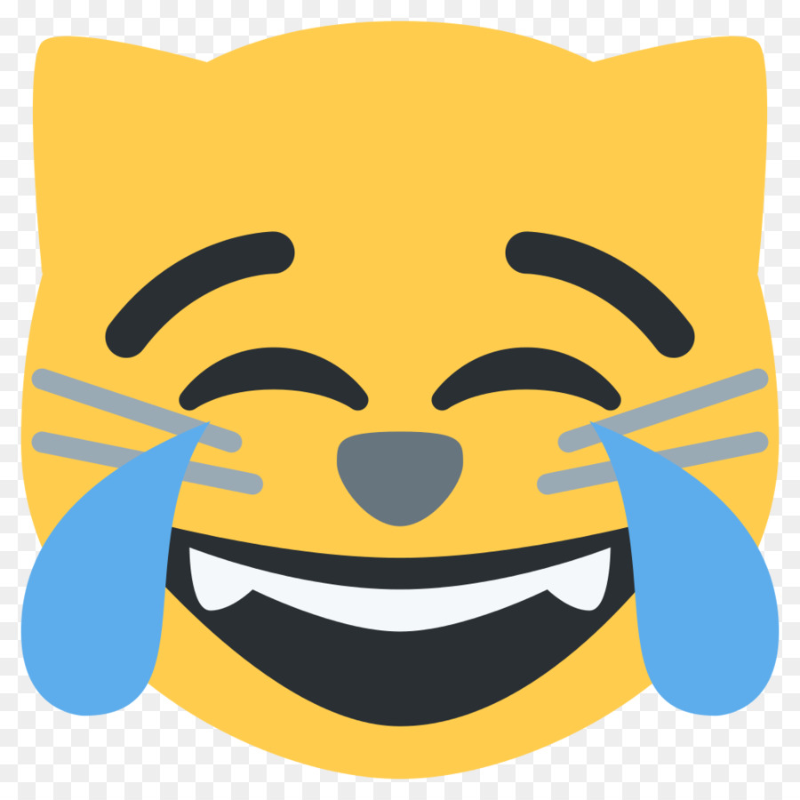 Emoji De Gato Riendo，Rostro PNG