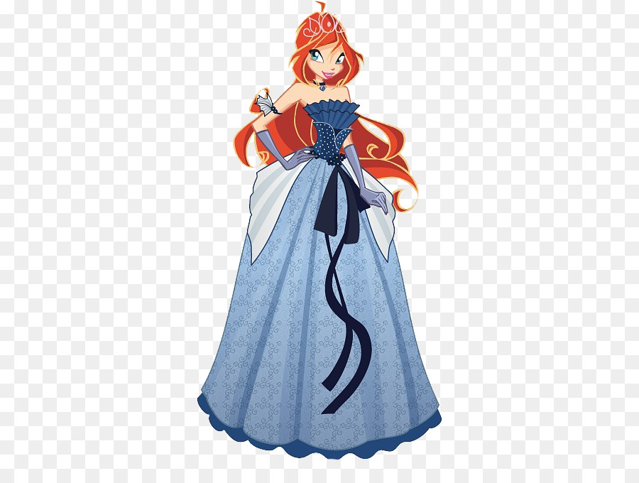 Princesa Con Vestido Azul，Princesa PNG