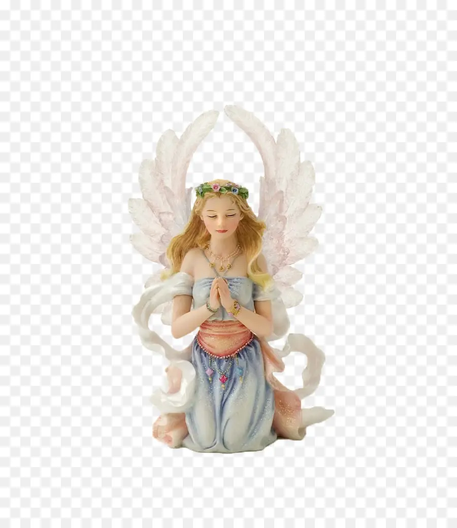 Estatuilla De ángel，Orando PNG