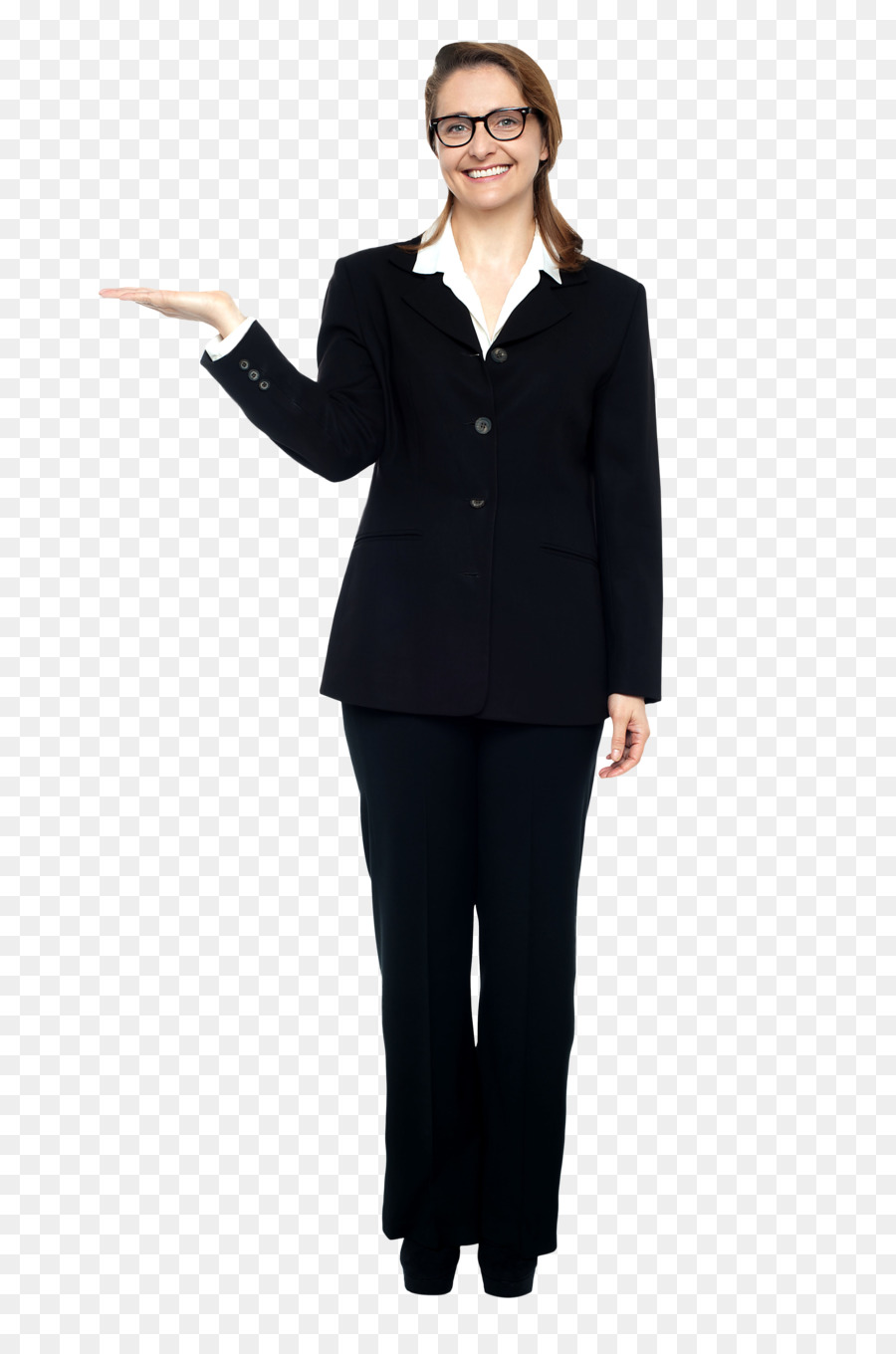 Mujer En Traje Negro，Negocio PNG