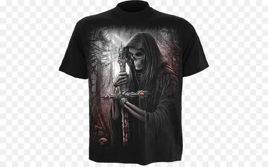 Camiseta Grim Reaper，Esqueleto PNG