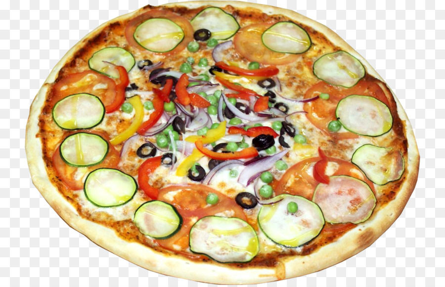 Pizza Vegetal，Pizza PNG