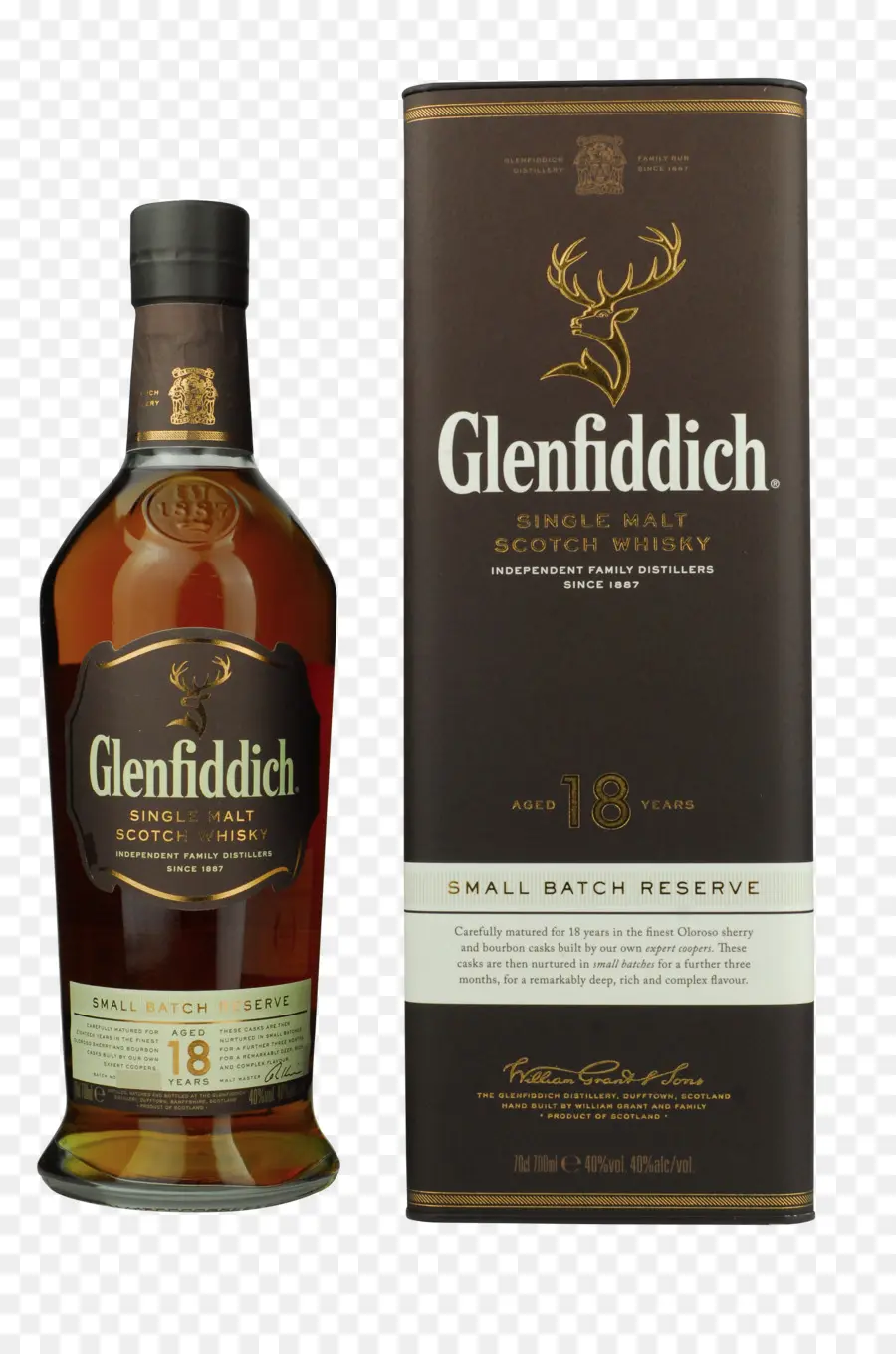 Glenfiddich，Whisky Escocés Single Malt PNG