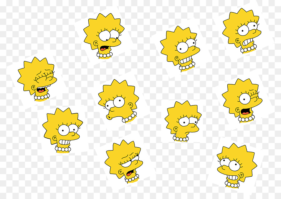 Personaje De Dibujos Animados Amarillo，Expresiones PNG