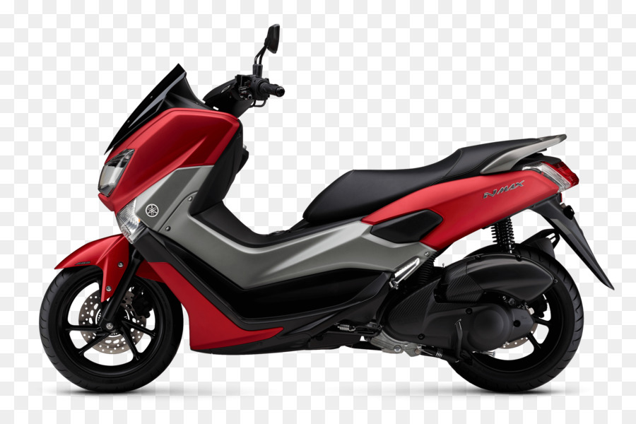 Motocicleta Roja Y Negra，Scooter PNG