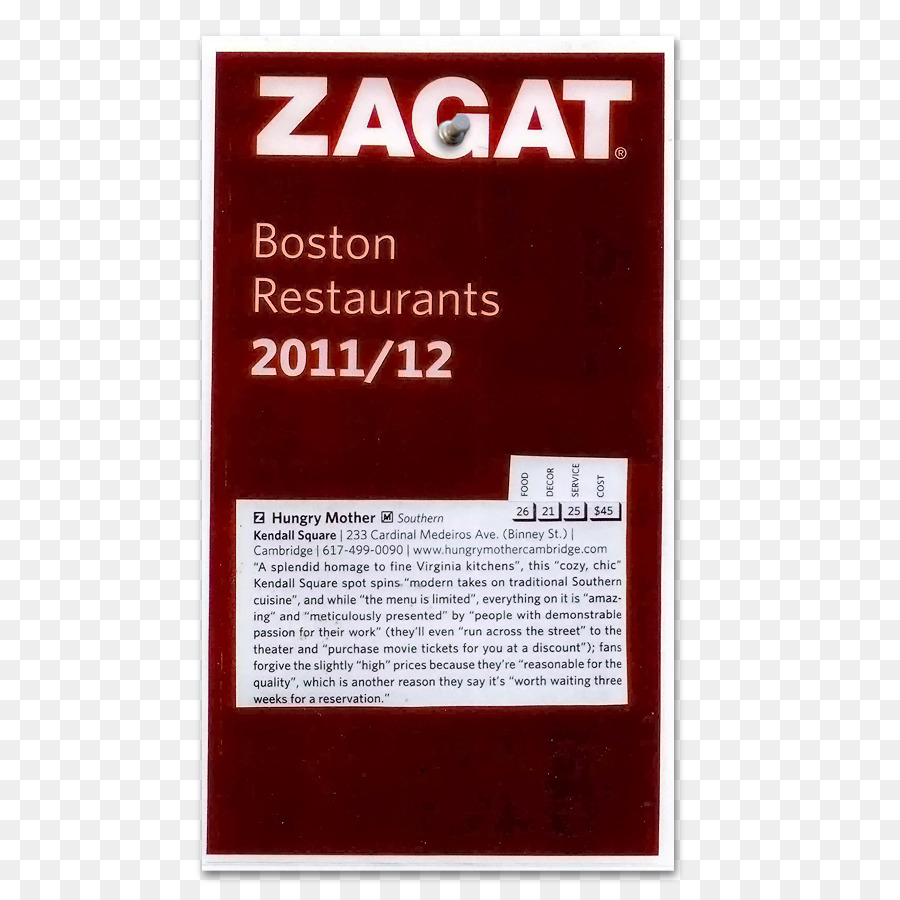 Zagat，Restaurante PNG