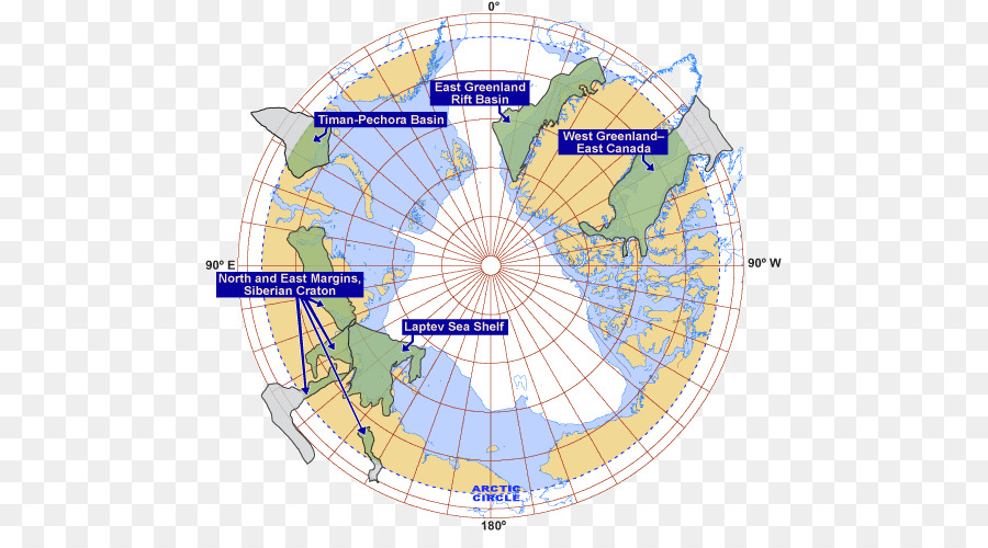 Mapa Del Ártico，Geografía PNG