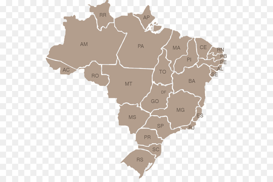 Mapa，Las Regiones De Brasil PNG