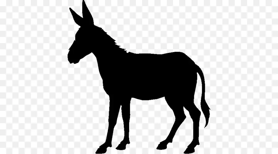 Burro，Silueta PNG