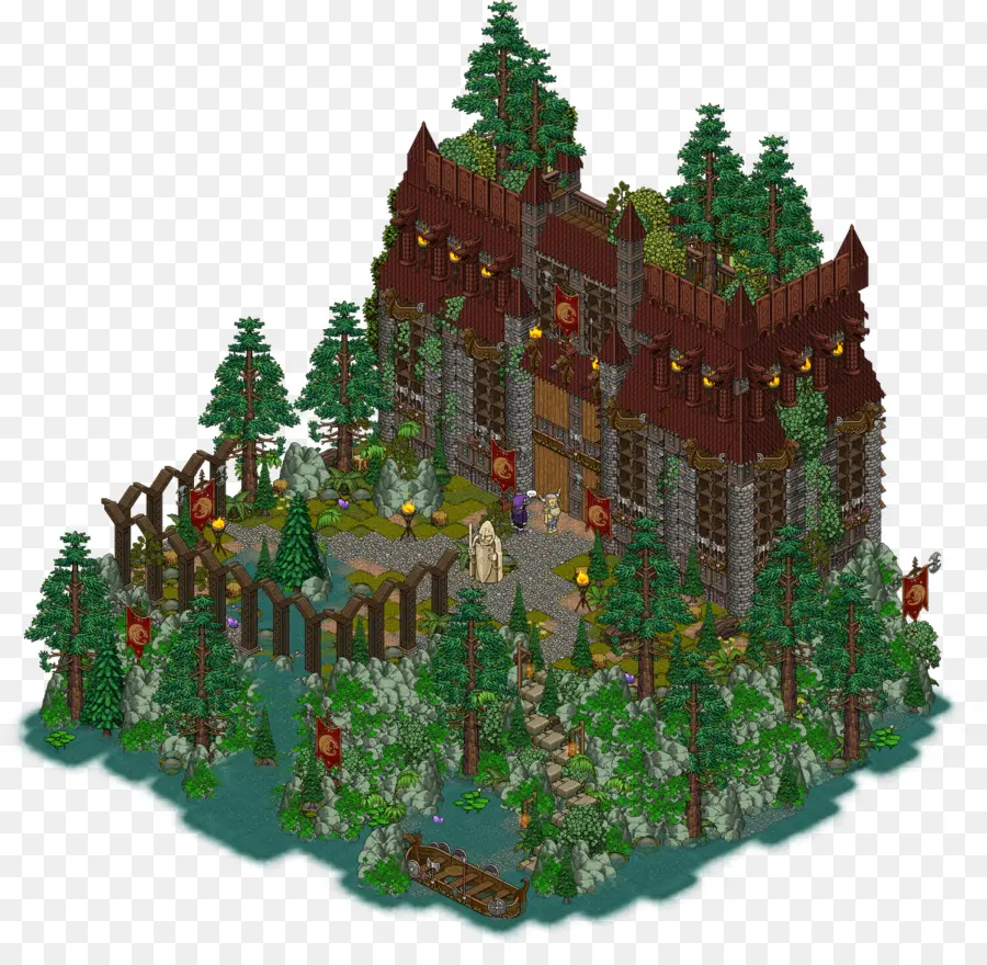 Castillo Medieval，Bosque PNG