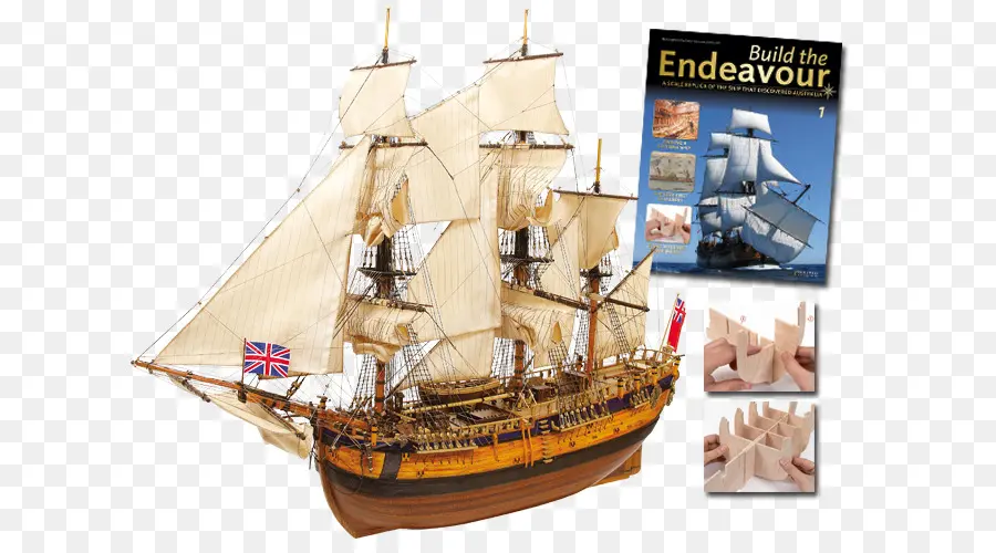 Modelo De Buque，El Hms Endeavour PNG