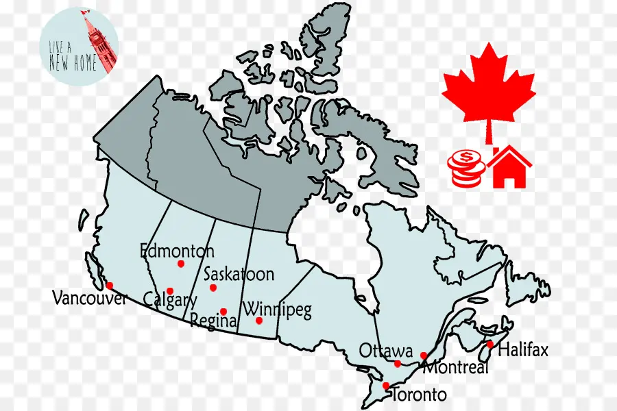 Las Provincias Y Territorios De Canadá，Canadá PNG