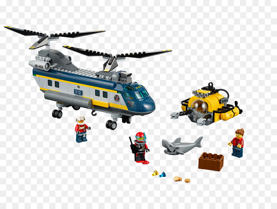 Lego 60093 Mar Profundo Helicóptero，Lego City PNG