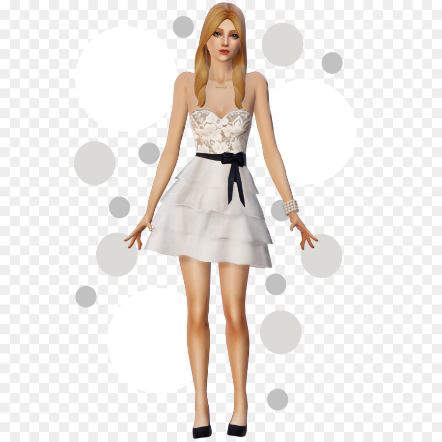 Los Sims 4，Vestido De Cóctel PNG