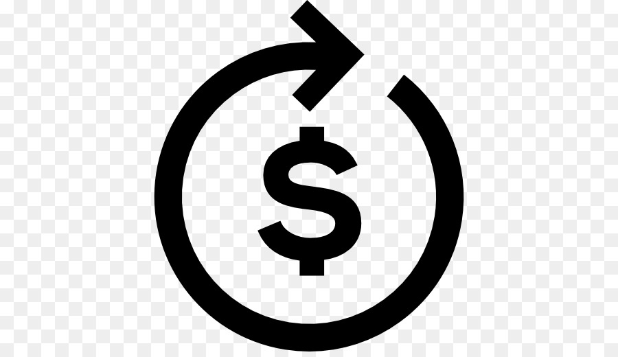 Signo De Dólar Con Flecha Circular，Dinero PNG