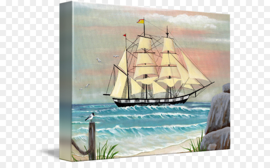 Brigantine，Pintura PNG