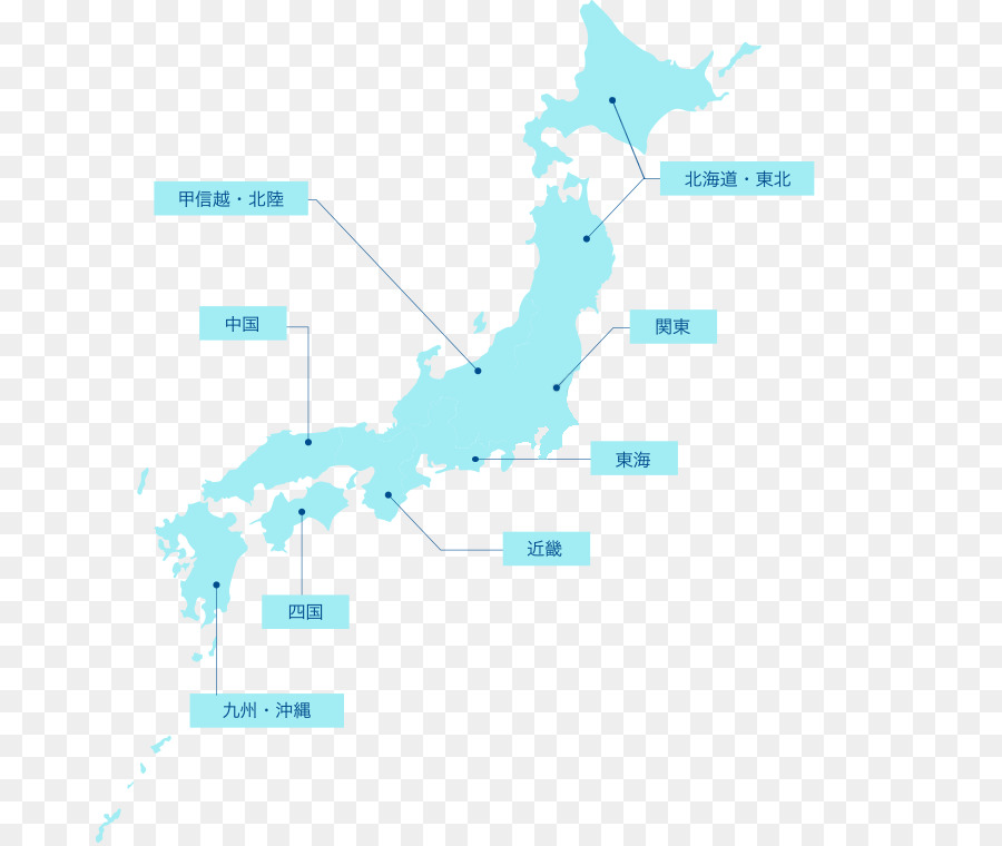 Japón，Mapa PNG