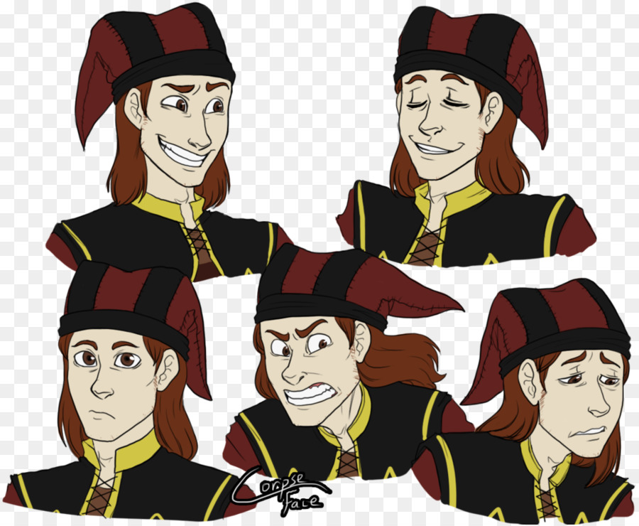 Expresiones De Personajes De Dibujos Animados，Sombrero Rojo PNG