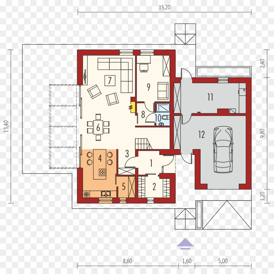 Plan De Piso，Casa PNG